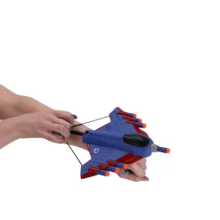Afschietvliegtuig met foam pijltjes 3 assorti