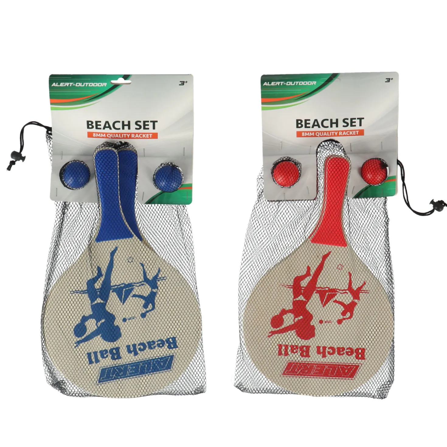 Alert Outdoor Beachball Set Hout Deluxe