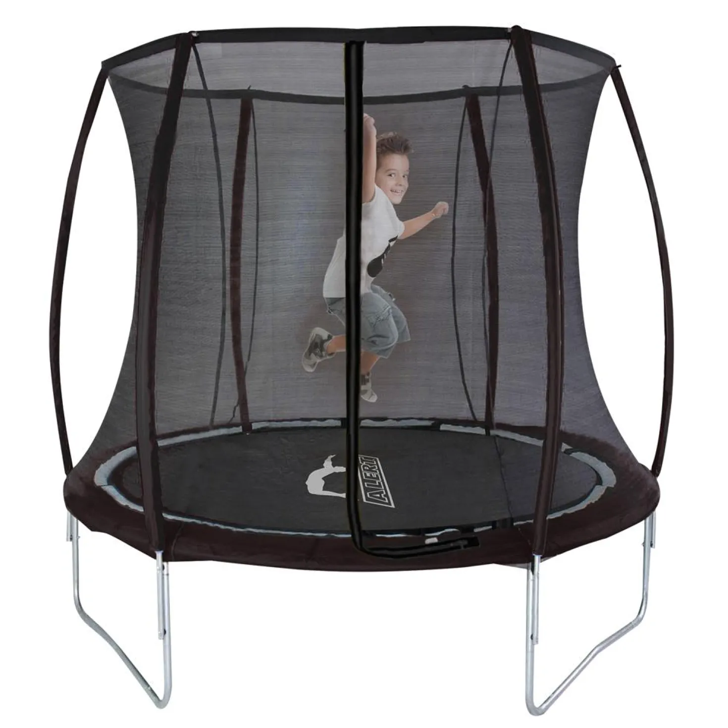 Alert Outdoor Trampoline Met Vangnet Zwart 244 Cm