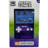 Amazing Cool Arcade game console met kleurenscherm 7 cm doorzichtig paars