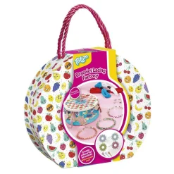 Armbandjes maken weven hobbydoos 12 x 6,5 cm Totum