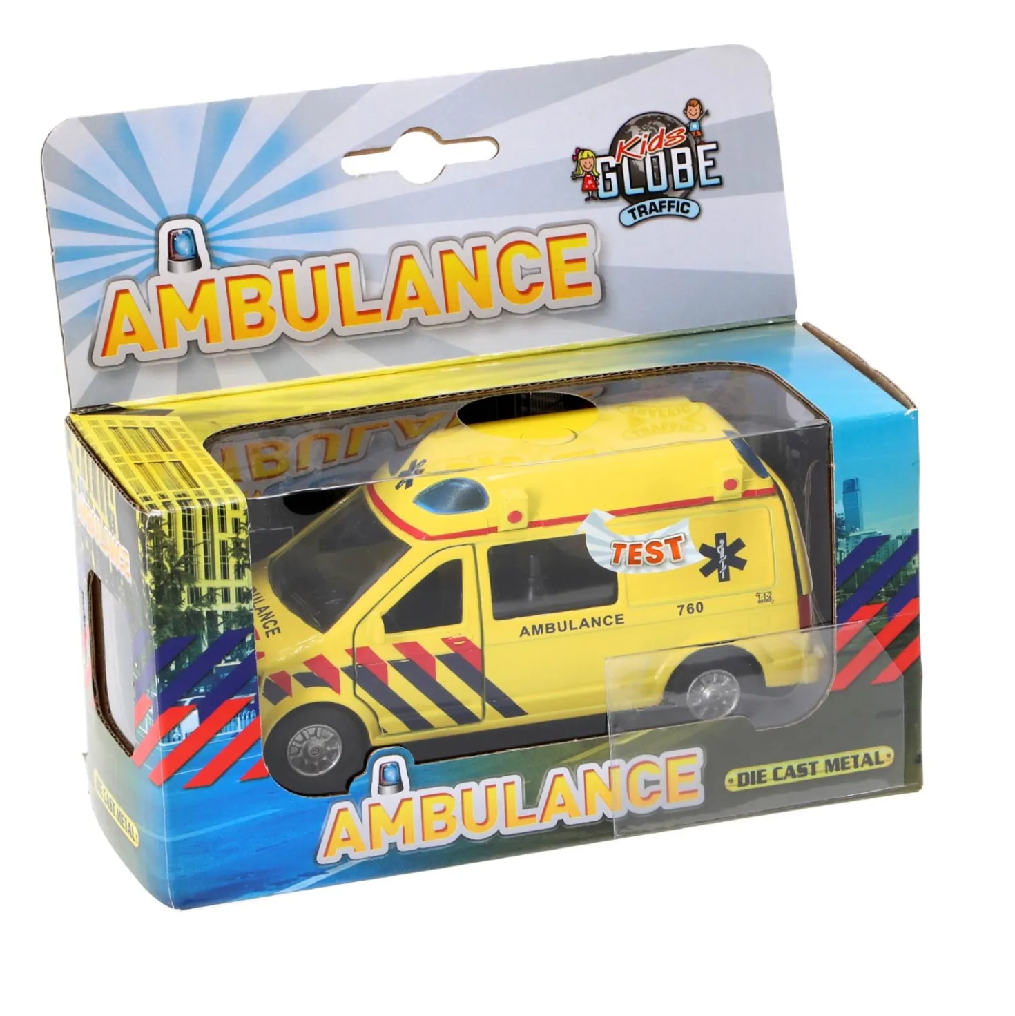 Auto Pull Back Ambulance Met Geluid