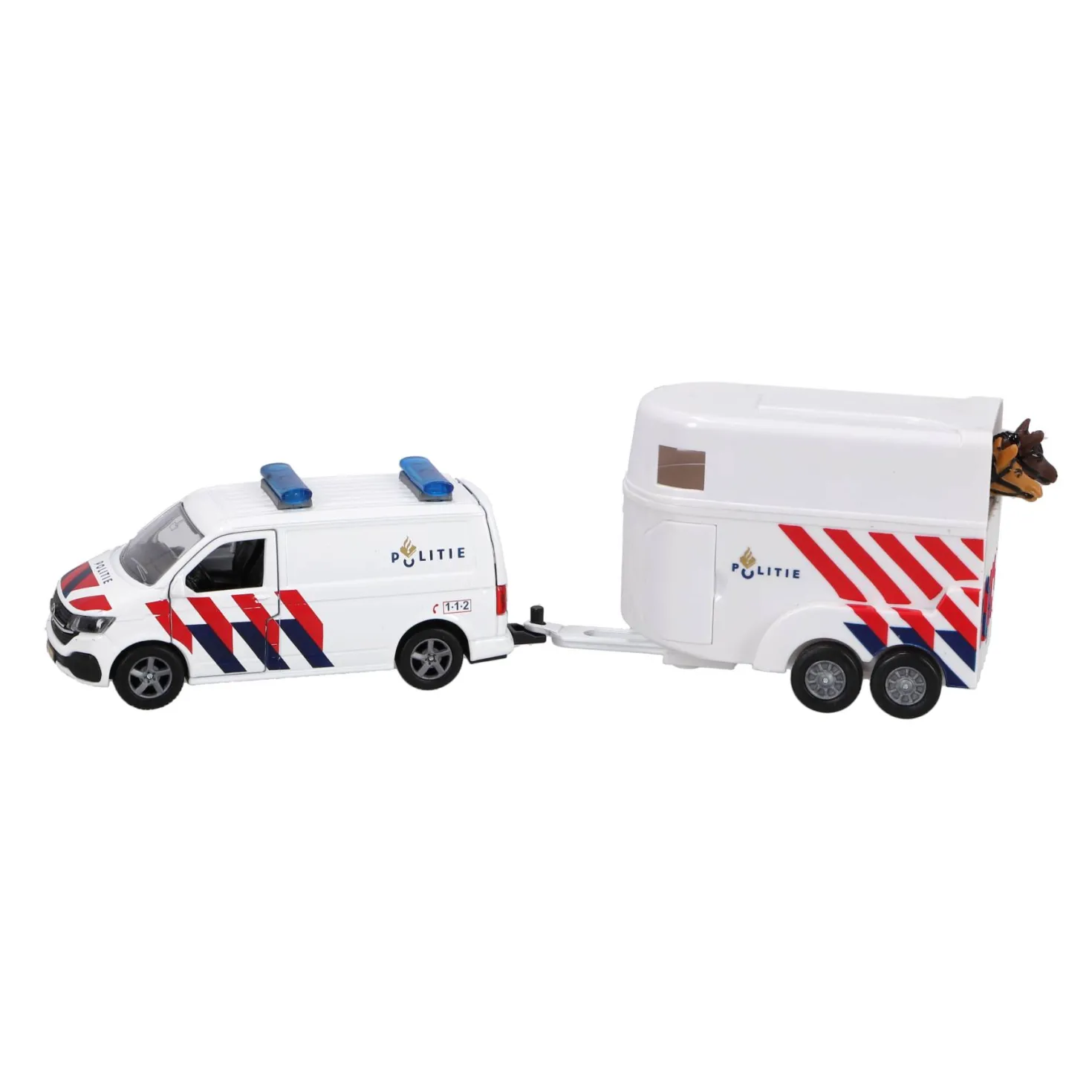 Auto Volkswagen transporter politie en aanhanger NL