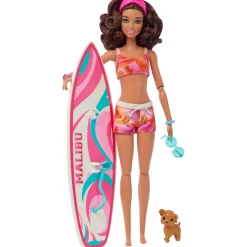 Barbie beach pop met surfplank