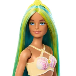 Barbie fantasy basis Zeemeermin groen/blauw haar