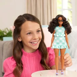 Barbie fashionista pop green gingham