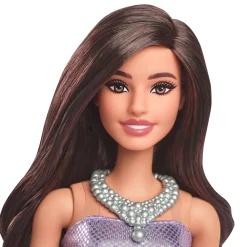 Barbie fashionista pop violet dress