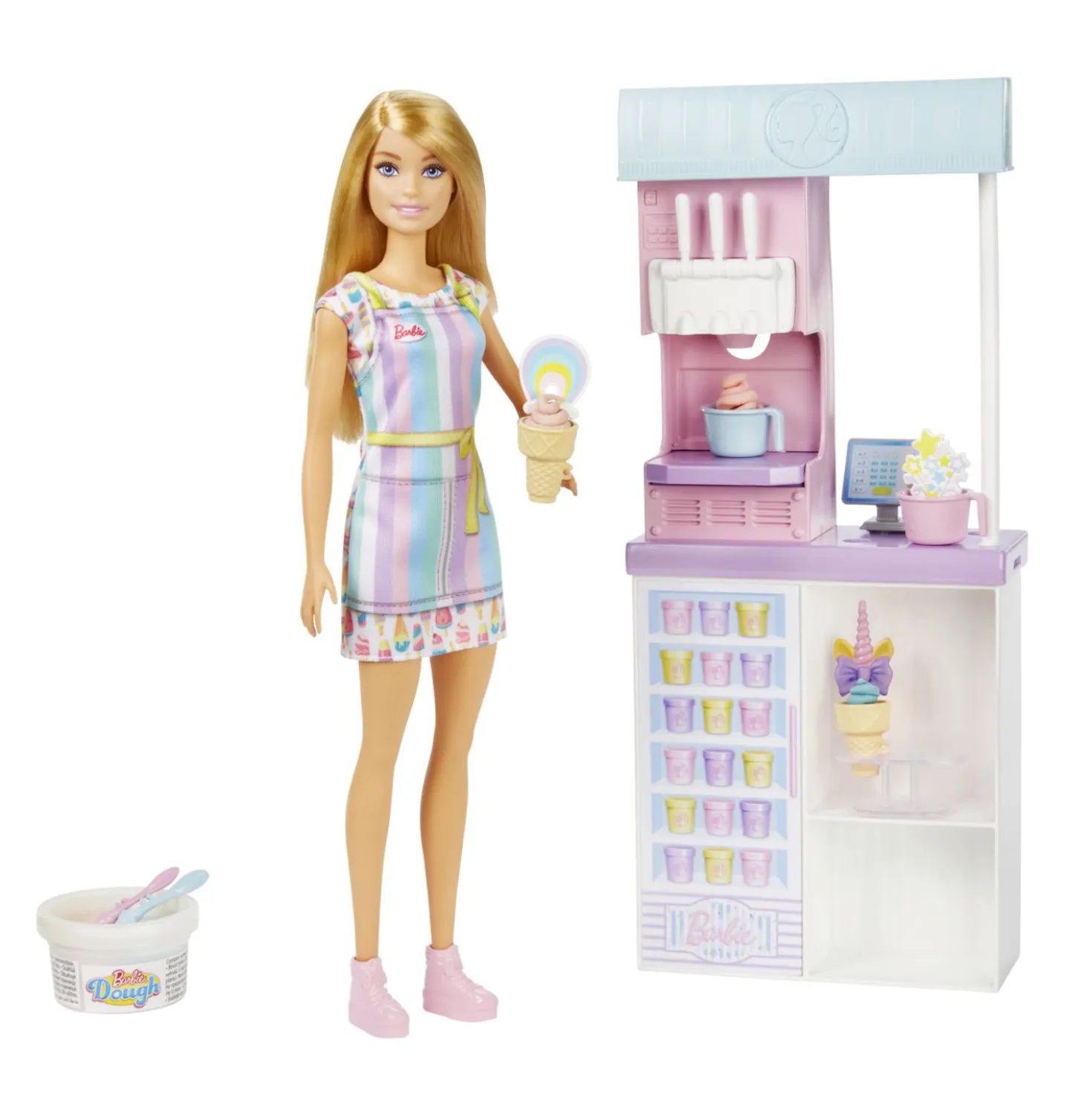 Barbie Ice Cream Shopkeeper speelset