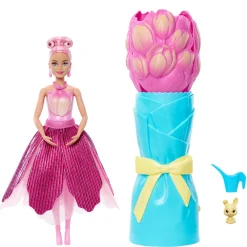 barbie reveal flower supprise pink tulip