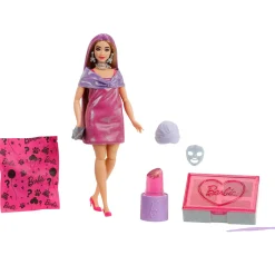Barbie Reveal Party Unbox Glam Pink Curvy Doll
