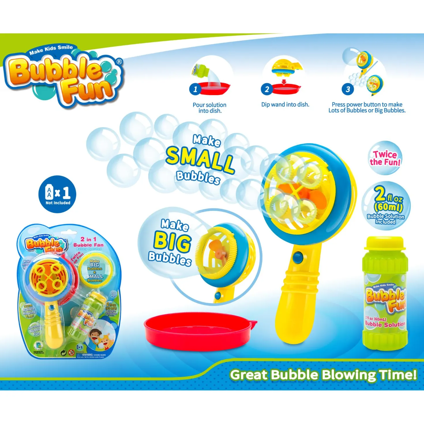 Bellenblaas Fan 2 In 1