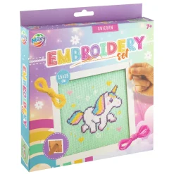 Borduren met frame 15 x 15 cm 3 assorti