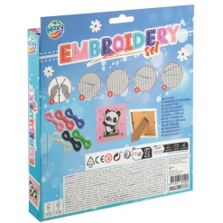 Borduren met frame 15 x 15 cm 3 assorti