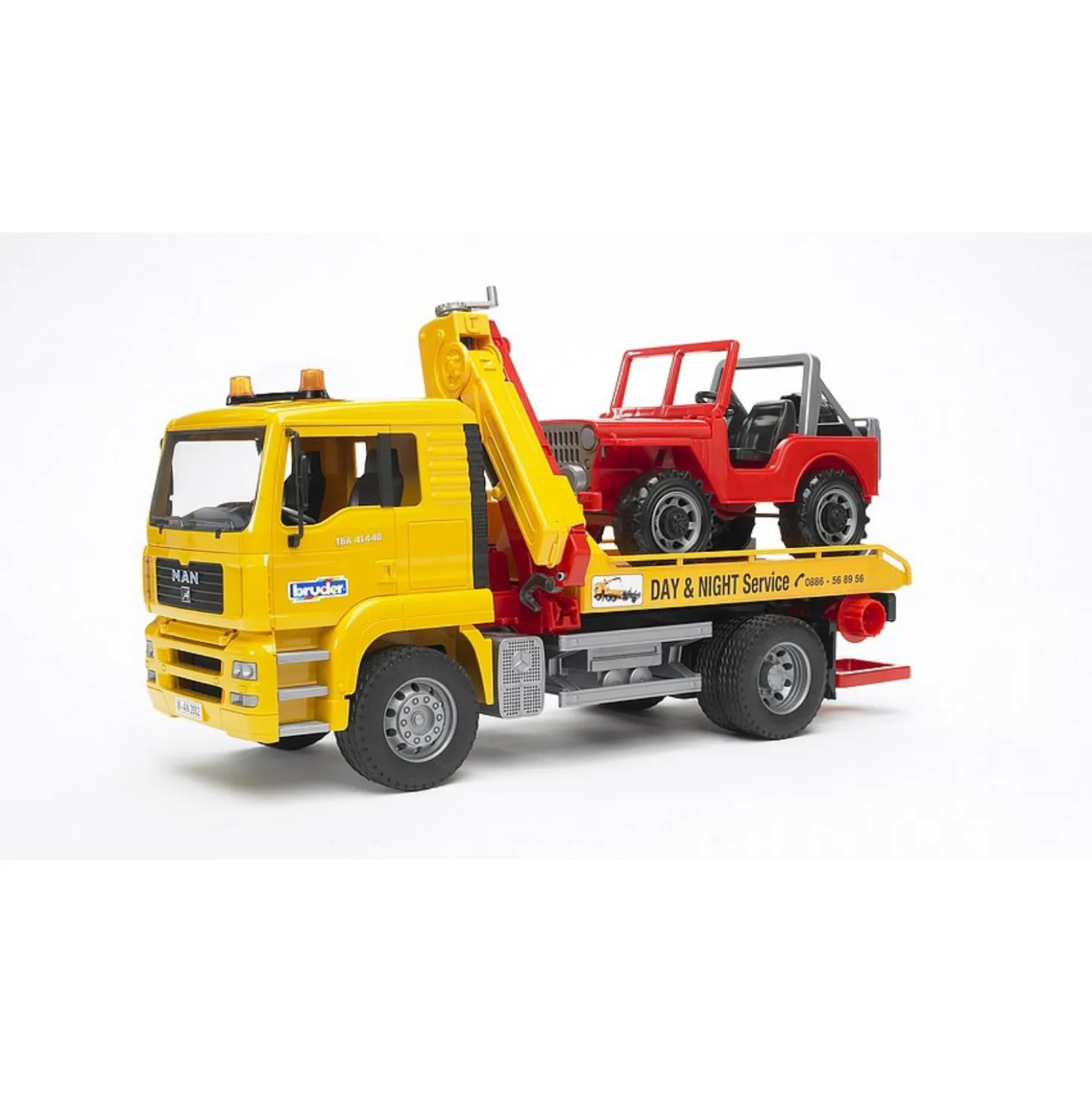 Bruder Auto Vrachtwagen Bergingstruck Met Jeep