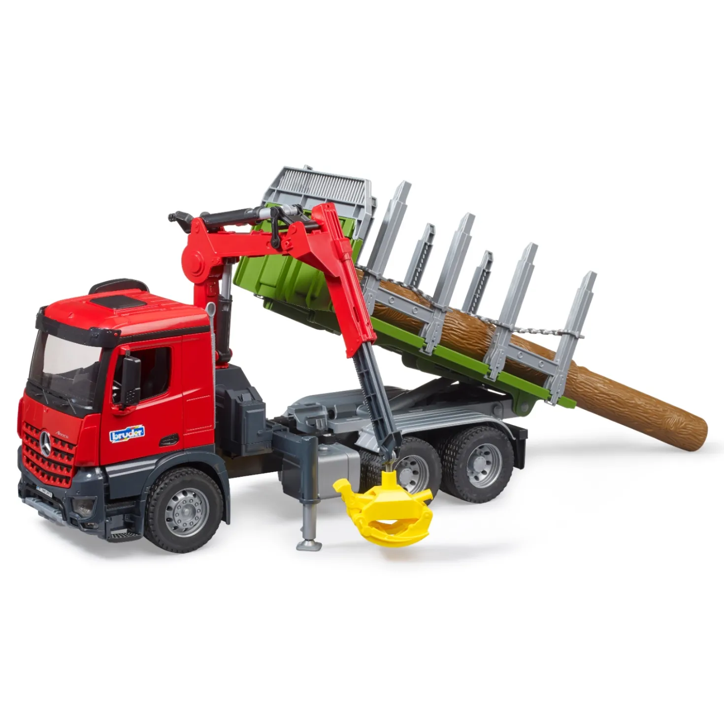 Bruder Auto Vrachtwagen MB Arocs Met Bomen