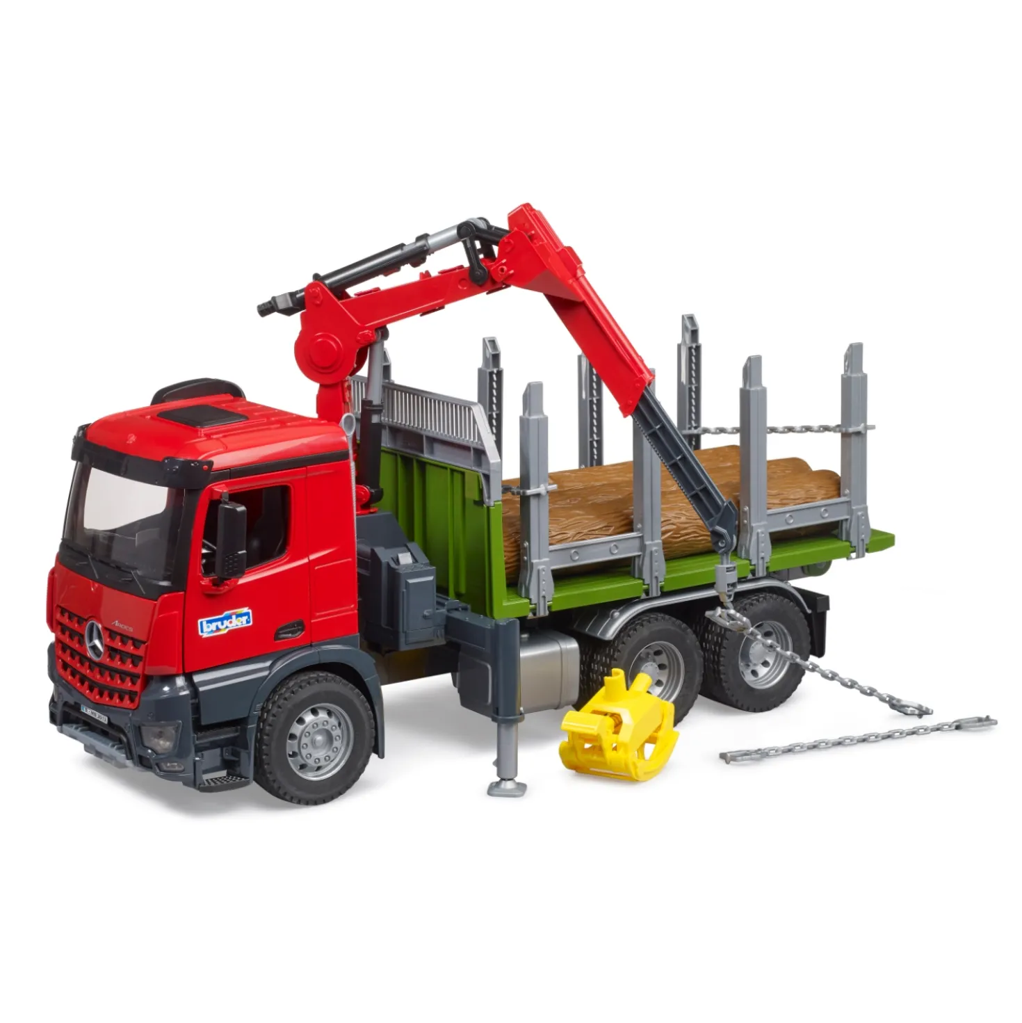 Bruder Auto Vrachtwagen MB Arocs Met Bomen