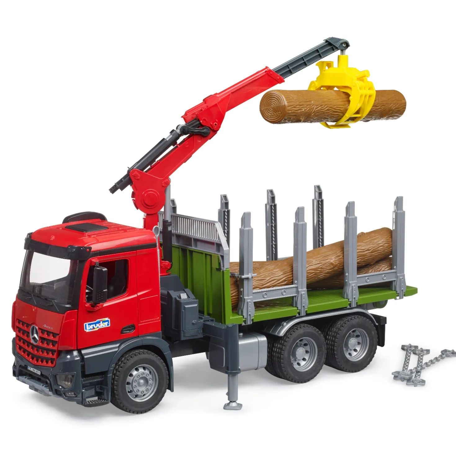 Bruder Auto Vrachtwagen MB Arocs Met Bomen