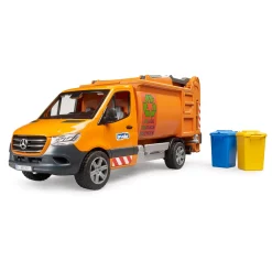 Bruder Mercedes Sprinter vuilniswagen met 2 containers