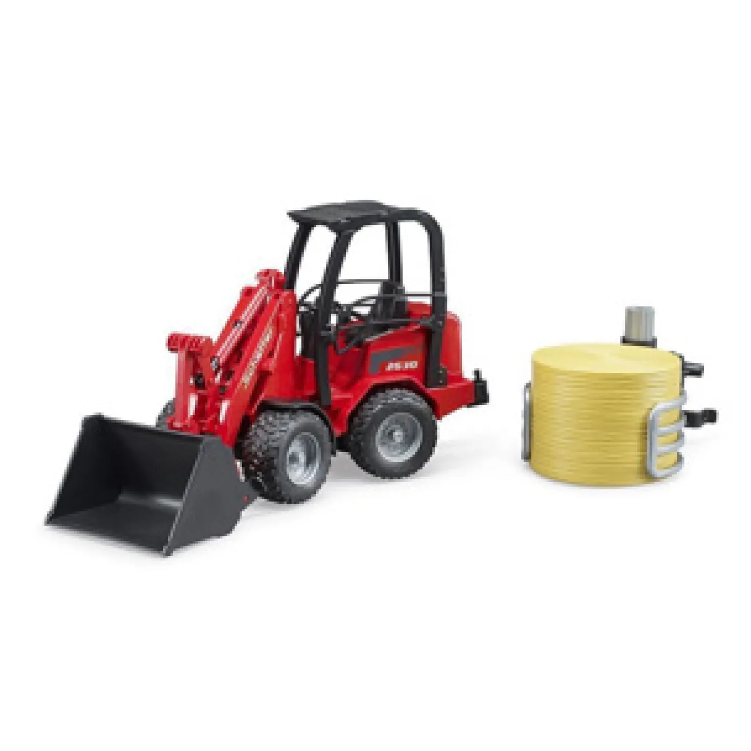 Bruder Shovel Schaeffer 2630 Balengrijper Met Ronde Hooibaal