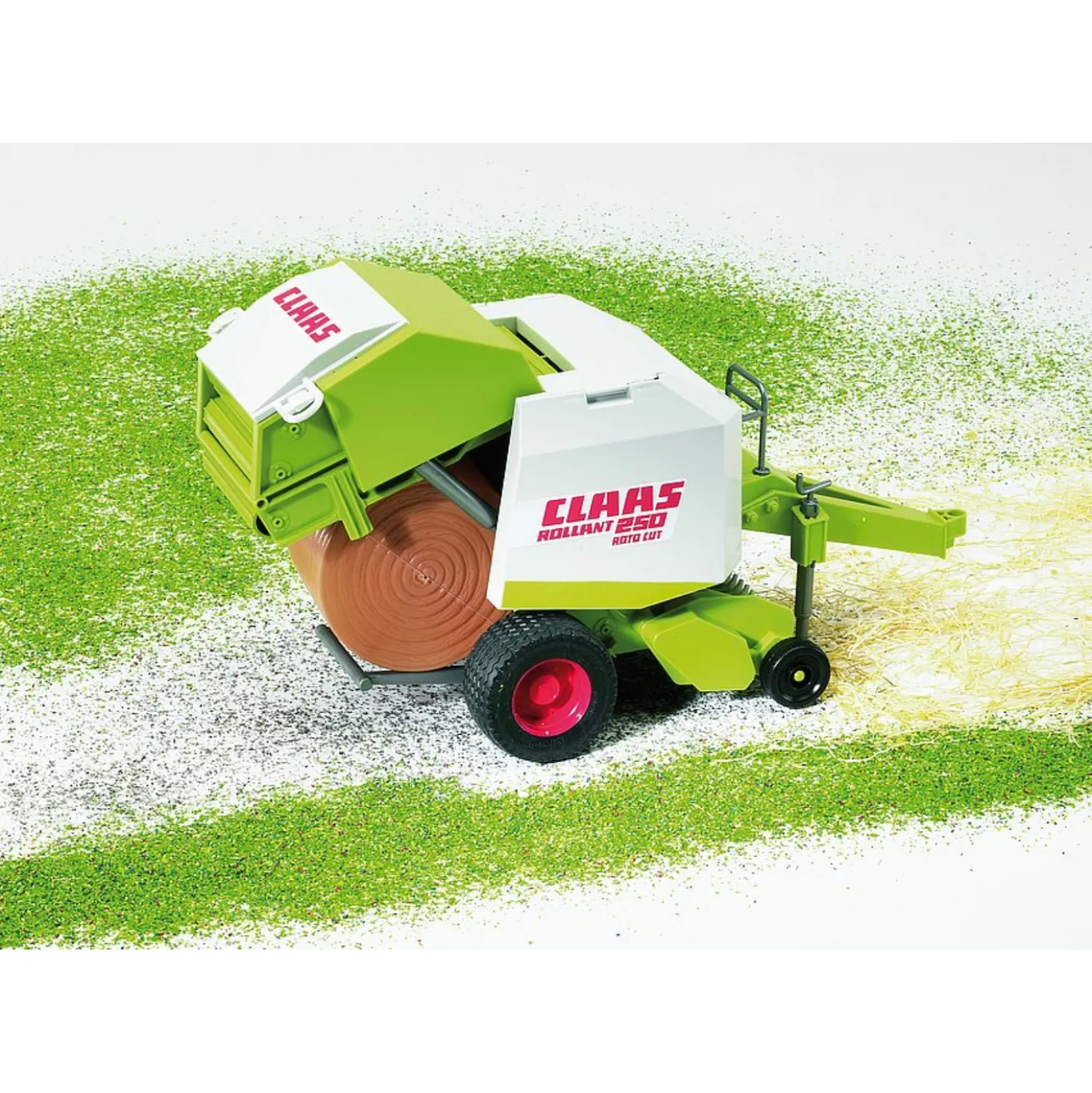 Bruder Tractor Aanhanger Ronde Balenpers Claas Rollant 250