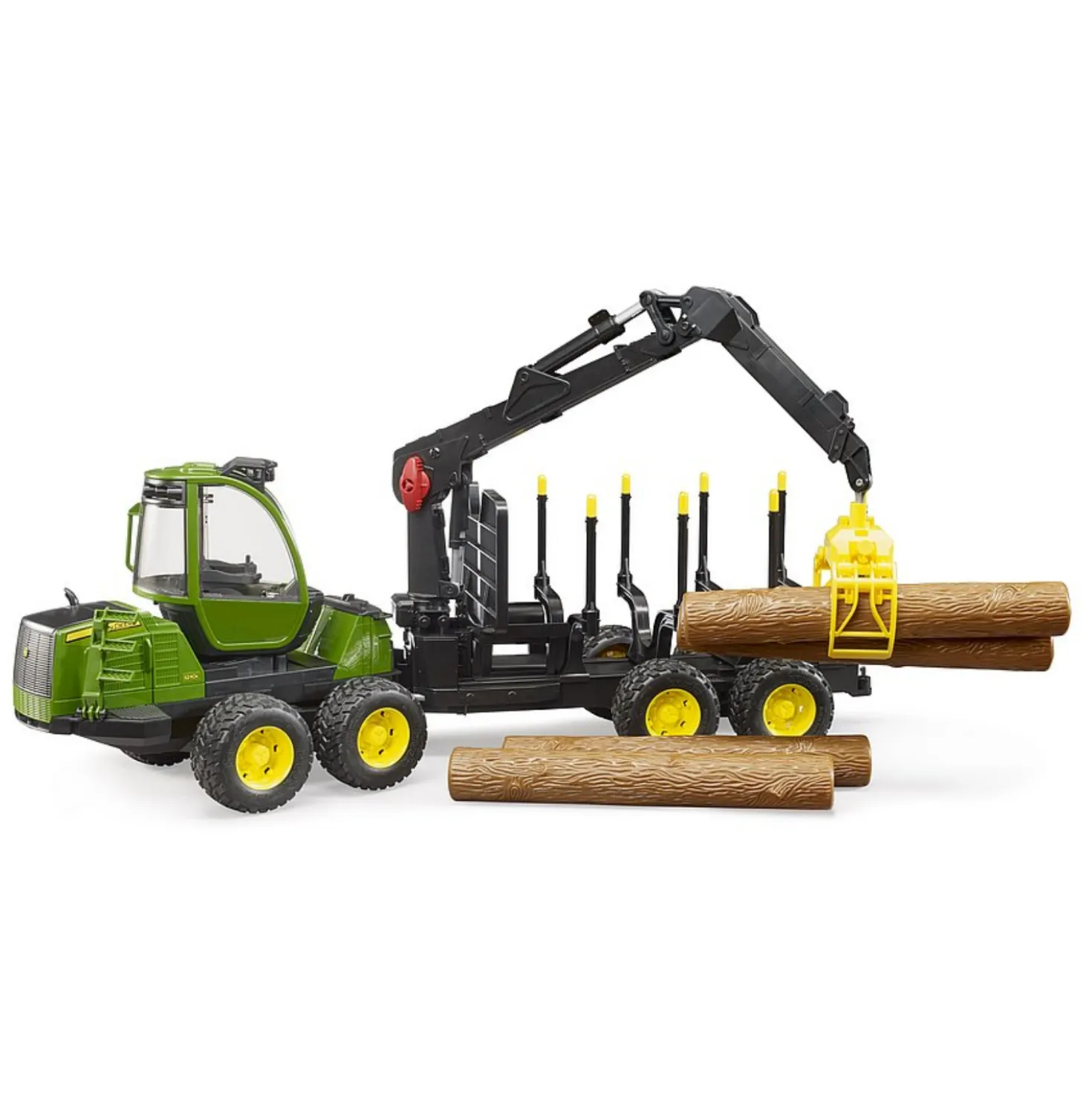Bruder Tractor John Deere Forwarder 1210E Met Boomstamgrijper