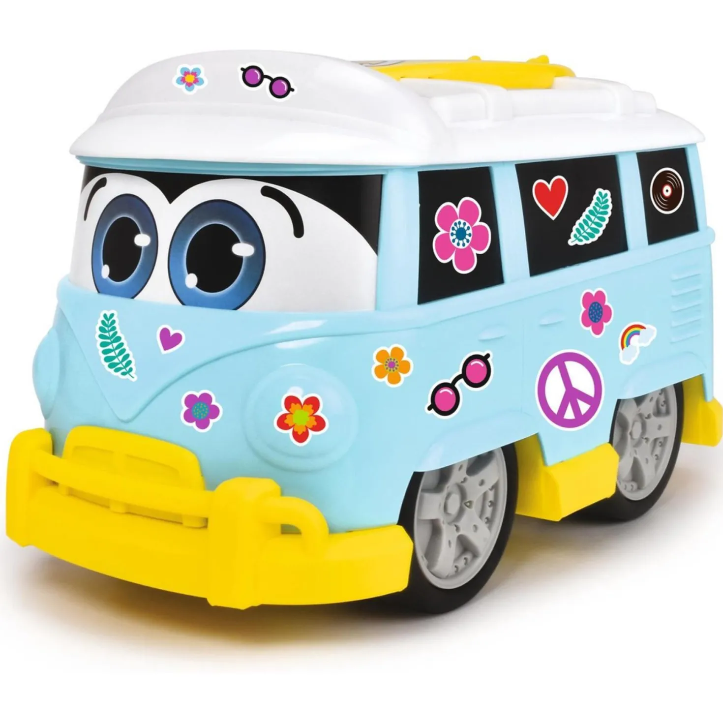 Bus Dickie Sunny surfer bus 25 cm met stickers
