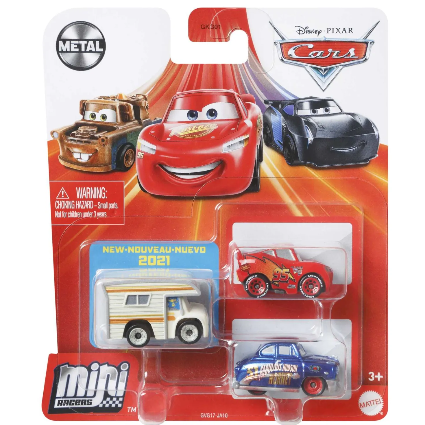 Cars Disney Mini Racers 3 Pack Assorti