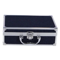 Casuelle Aluminium Koffer Blauw Zwart Glitter