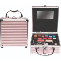 Casuelle Cosmeticakoffer Zachtroze Ribbel Small