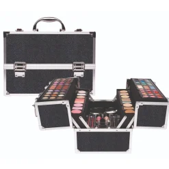 Casuelle make up koffer zwart glitter