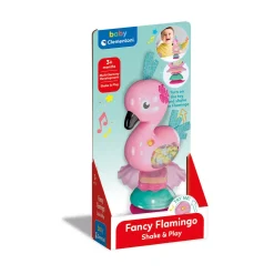 Clementoni baby flamingo ratel schud en speel