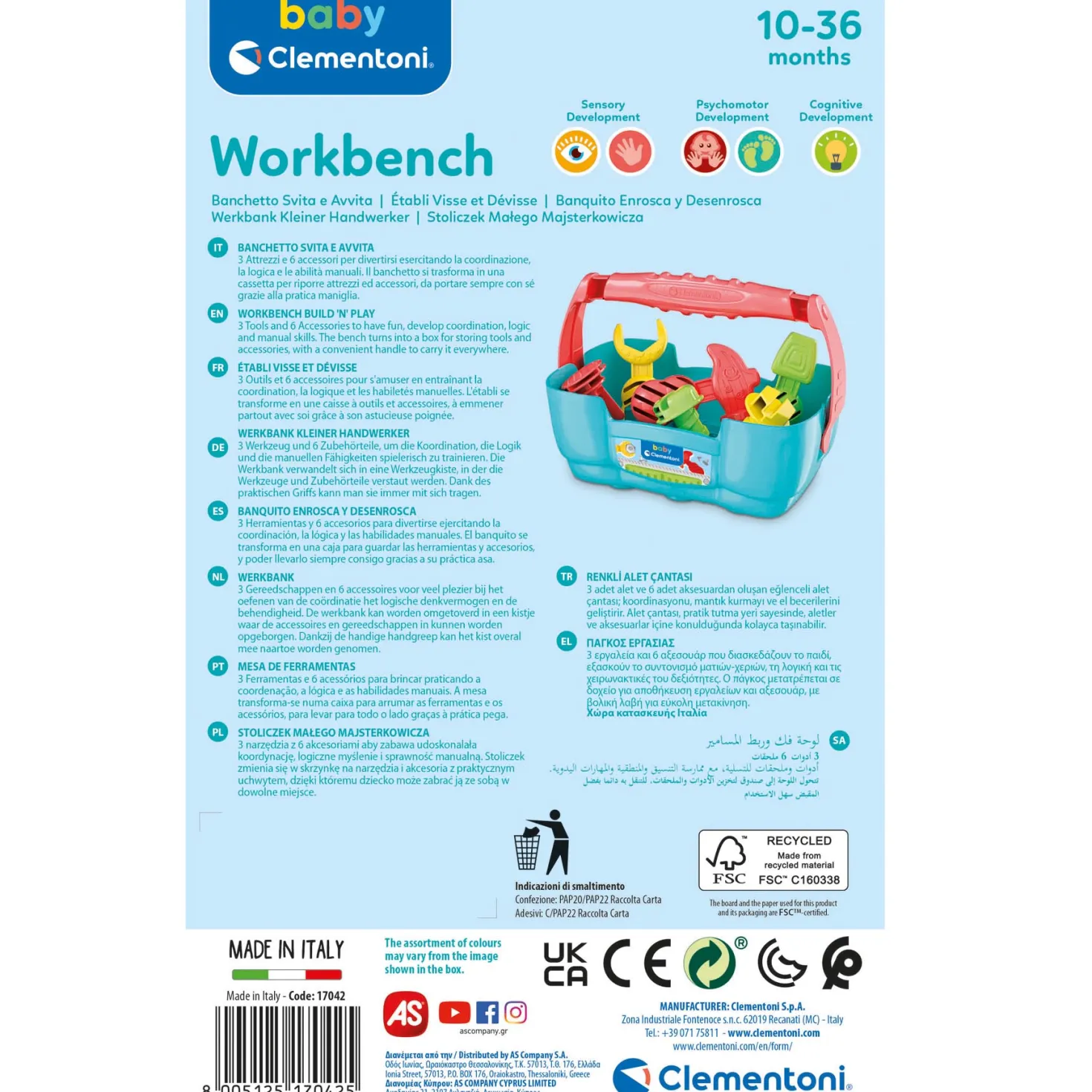 Clementoni baby werkbankje