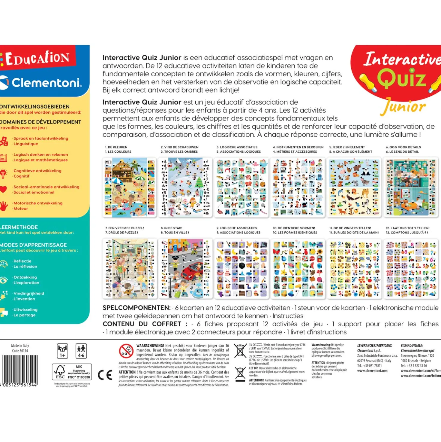 Clementoni Interactieve Quiz Junior 4-6 jaar