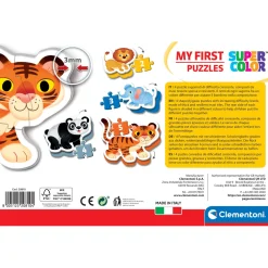 Clementoni Puzzel my first 2, 3, 4, 5 stukjes Wilde dieren