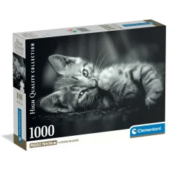 Clementoni Puzzel 1000 stuks kitten compact