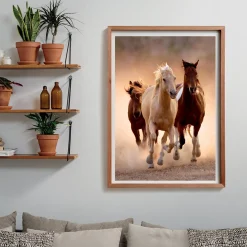 Clementoni Puzzel 1000 stuks rennende paarden compact