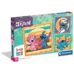 Clementoni Puzzel 3x48 Stukjes Stitch Disney