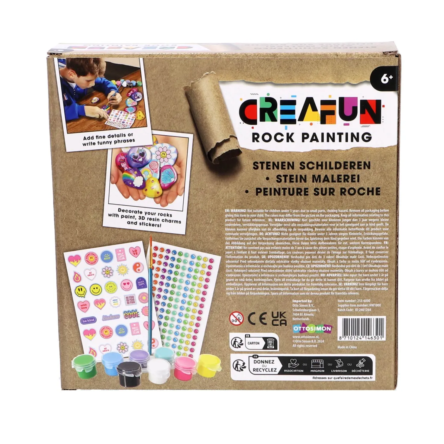 Creafun Hobbyset stenen schilderen