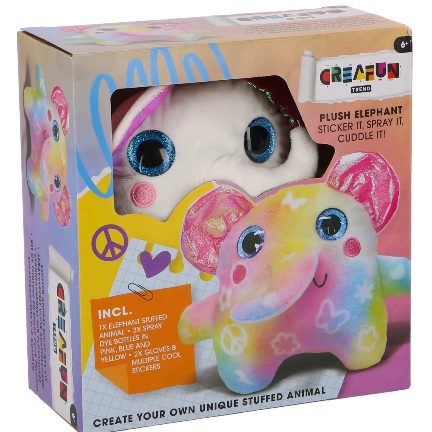 Creafun Trend hobbyset spray dye olifant