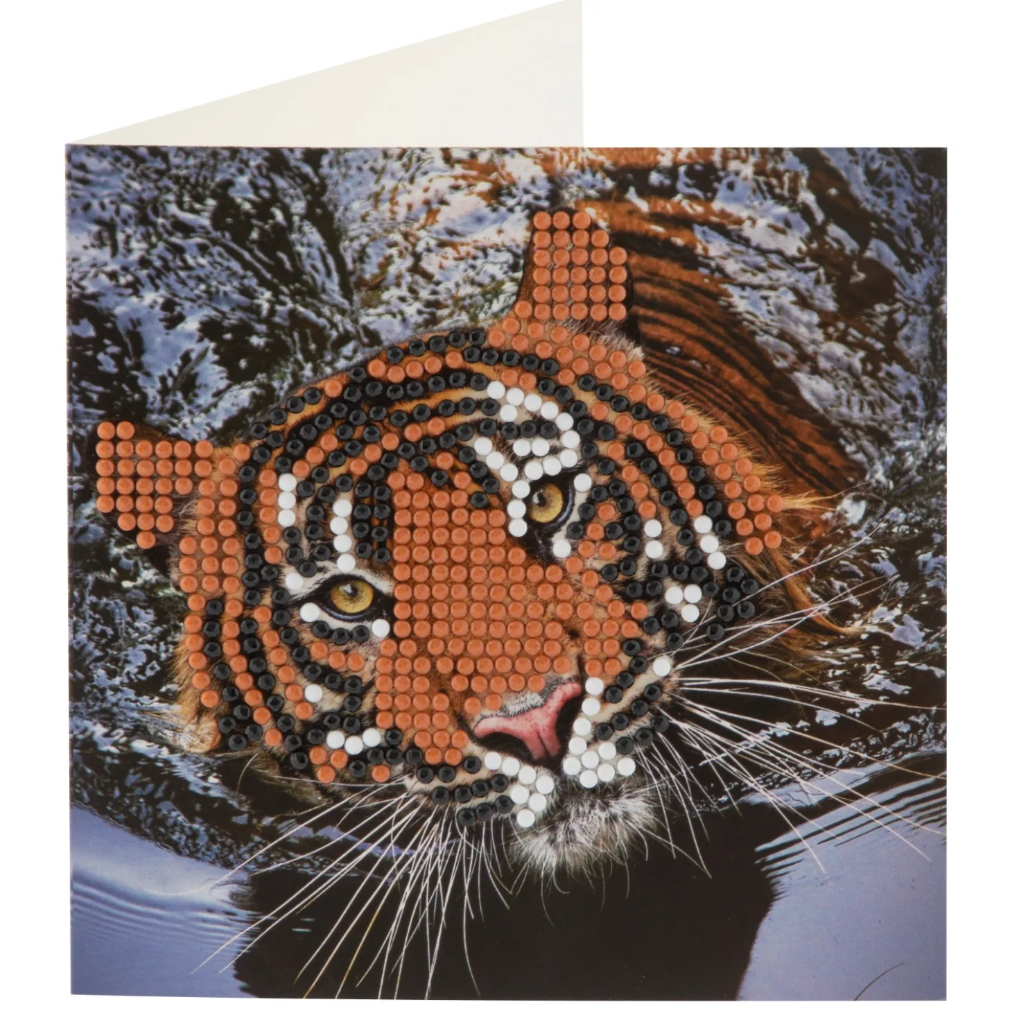 Diamond painting kaartenset 13x13 cm 2 stuks 3 assorti