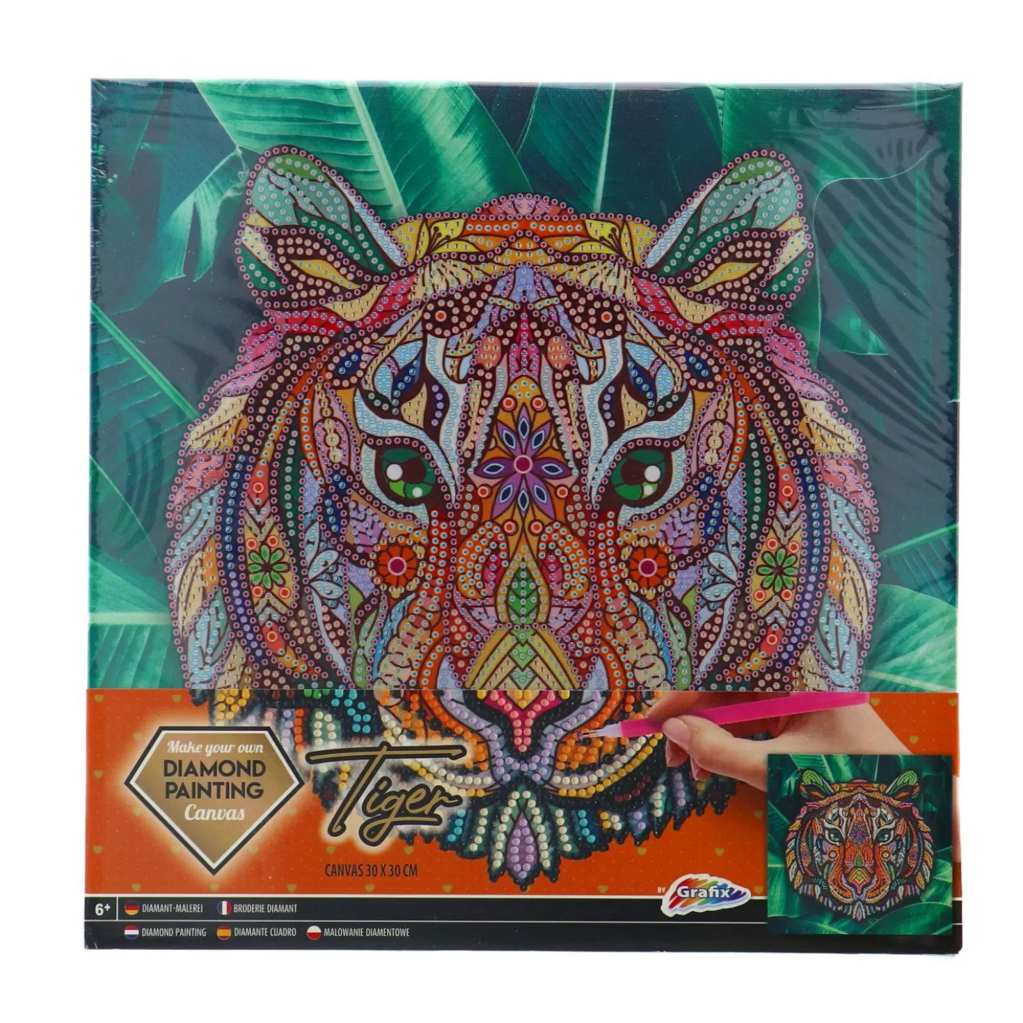 Diamond Painting Op Canvas 30x30 cm 3 assorti