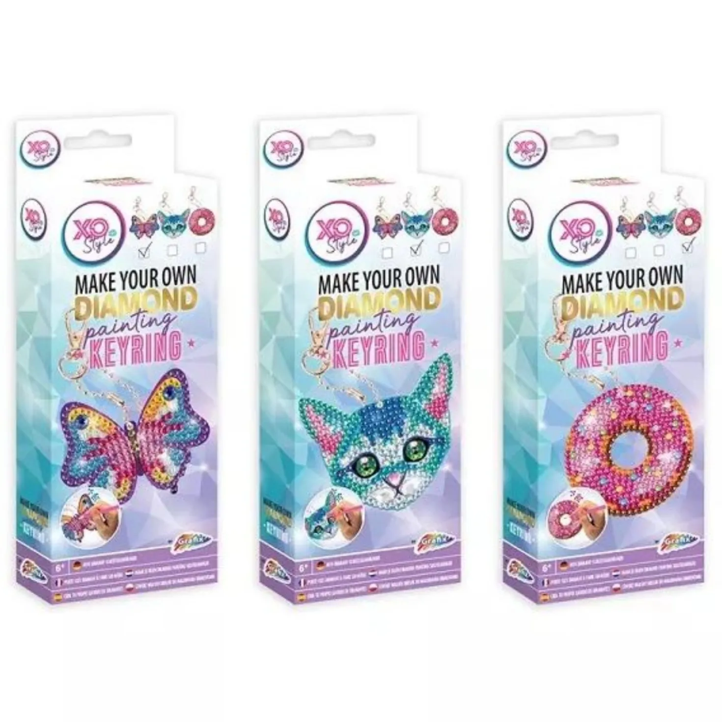 Diamond Painting Sleutelhanger Maken 3 Assorti