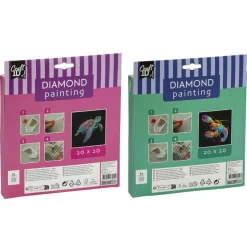 Diamond painting velvet canvas neon 2 assorti