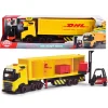 Dickie Toys vrachtwagen DHL met heftruck met licht