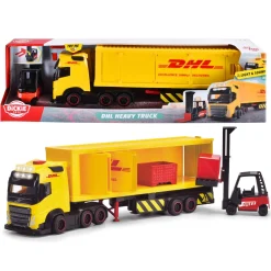 Dickie Toys vrachtwagen DHL met heftruck met licht