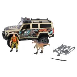 Dinobase Auto terreinwagen met dino en licht en geluid