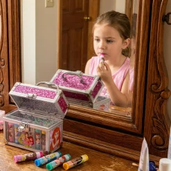 Disney princess make-up koffertje met 4 lipbalsem