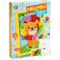 DIY Pompom maken inclusief frame 27x20cm 3 assorti