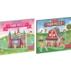 DIY puzzel foam 3D Kasteel/Boerderij maken 2 assor