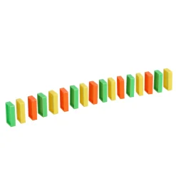 Domino trein b/o met 80 domino stenen